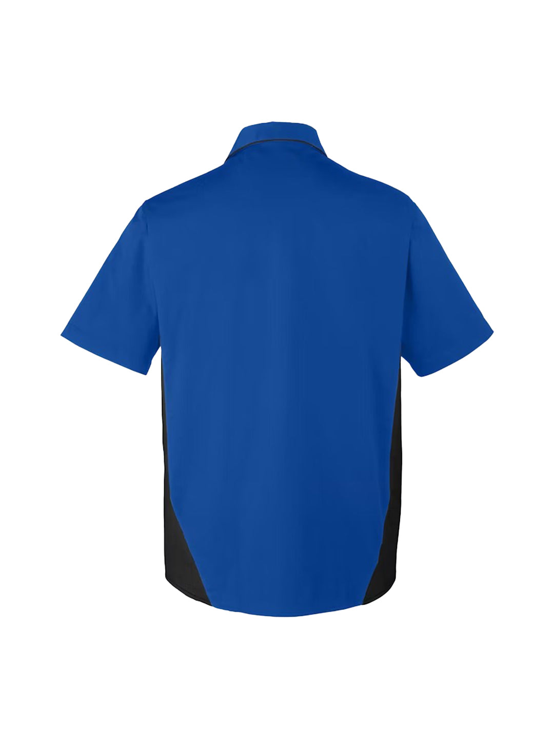 AUVE - Men's Short Sleeve Bowling Shirt - Tr Royal / Black
