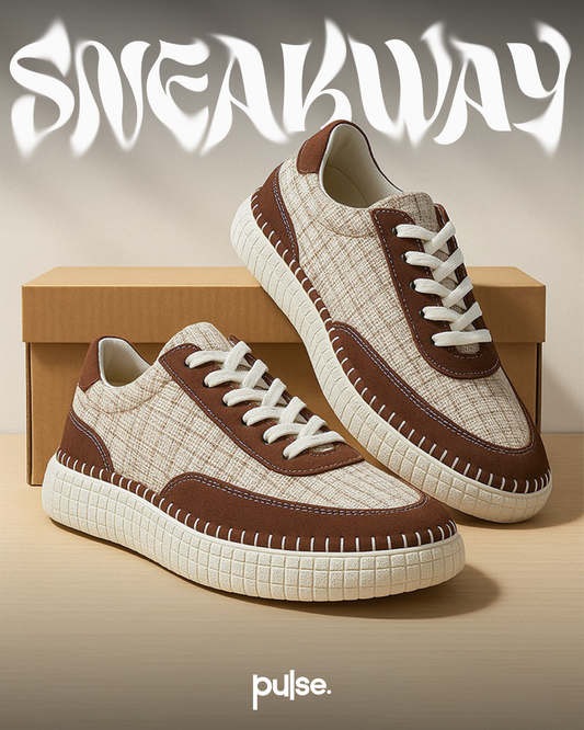 Thread Persephone Sneakers with Memory - Blue/ Tan